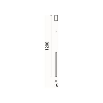 Candeeiro suspenso LED LED/3W/230V 3000K diâmetro 6 cm