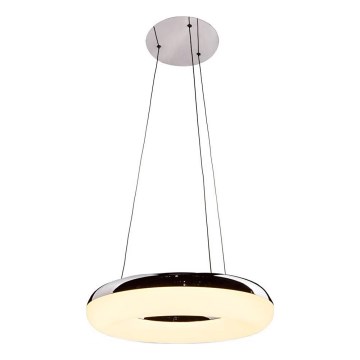 Candeeiro suspenso LED LED/40W/230V 3000K diâmetro 40 cm cromado brilhante