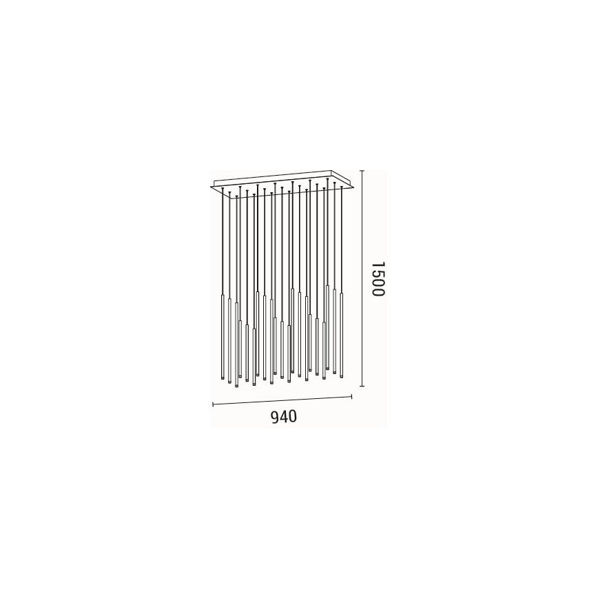 Candeeiro suspenso LED LED/47W/230V 3000K