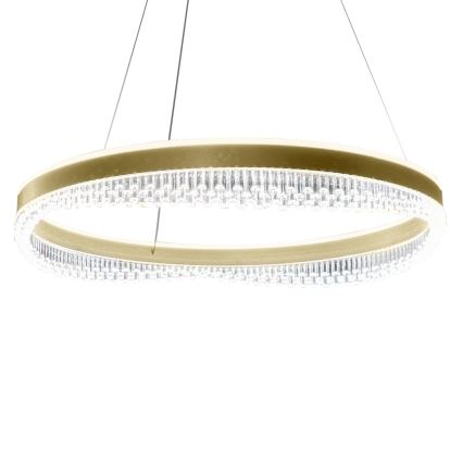 Candeeiro suspenso LED LED/52W/230V diâmetro 60 cm dourado