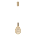 Candeeiro suspenso LED LED/6,3W/230V 3000K dourado diâmetro 14 cm