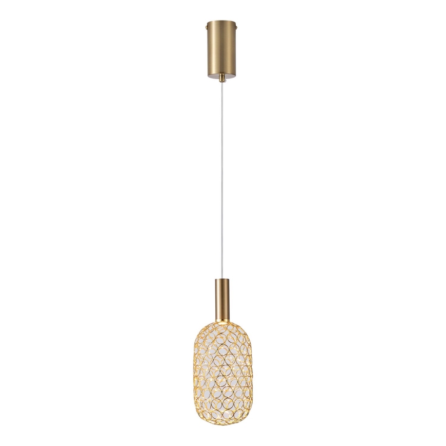 Candeeiro suspenso LED LED/6,3W/230V 3000K dourado diâmetro 20 cm