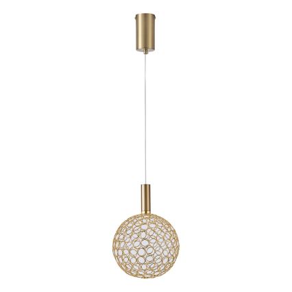 Candeeiro suspenso LED LED/6,3W/230V 3000K dourado diâmetro 20 cm