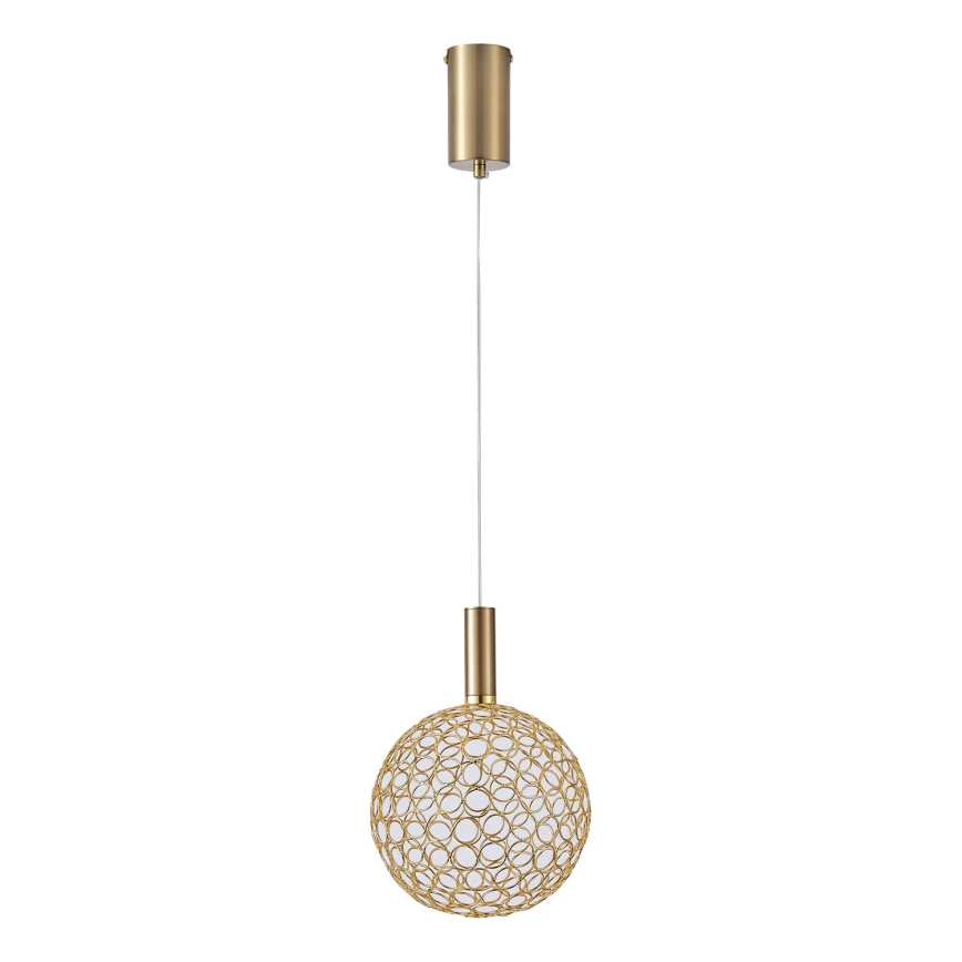 Candeeiro suspenso LED LED/6,3W/230V 3000K dourado diâmetro 20 cm