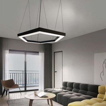 Candeeiro suspenso LED LED/60W/230V 4000K diâmetro 120 cm