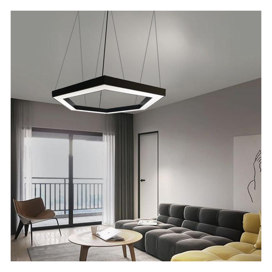 Candeeiro suspenso LED LED/60W/230V 4000K diâmetro 120 cm