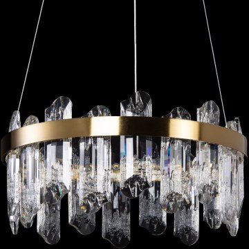 Candeeiro suspenso LED LED/62W/230V diâmetro 50 cm dourado