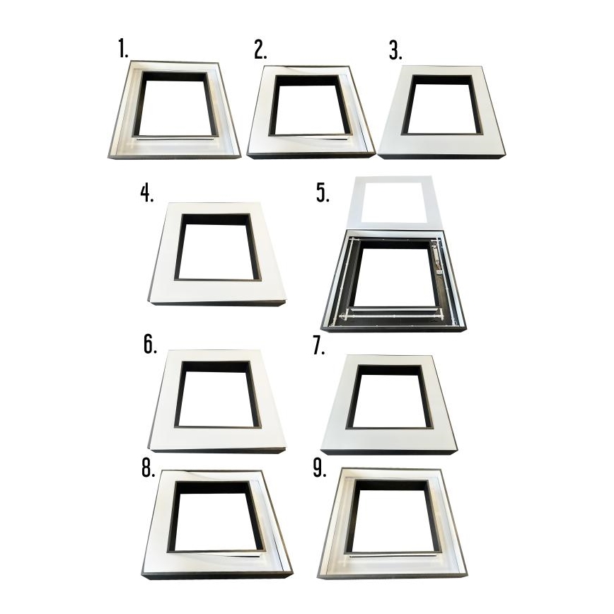 Candeeiro suspenso LED LED/70W/230V 4000K 100x100 cm preto