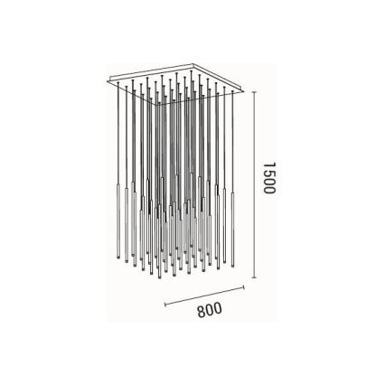 Candeeiro suspenso LED LED/72W/230V 3000K