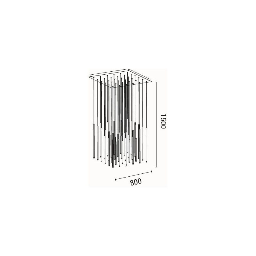 Candeeiro suspenso LED LED/72W/230V 3000K