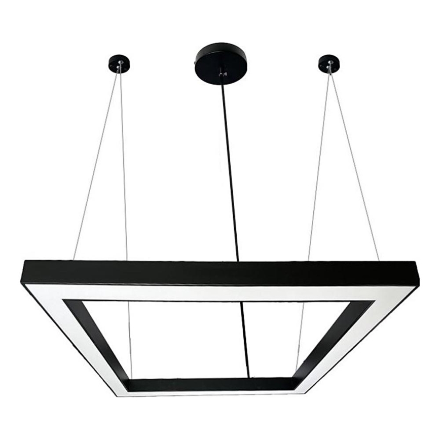 Candeeiro suspenso LED LED/80W/230V 4000K 120x120 cm preto