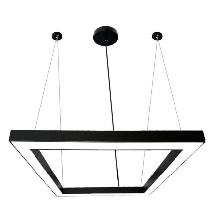 Candeeiro suspenso LED LED/80W/230V 4000K 120x120 cm preto