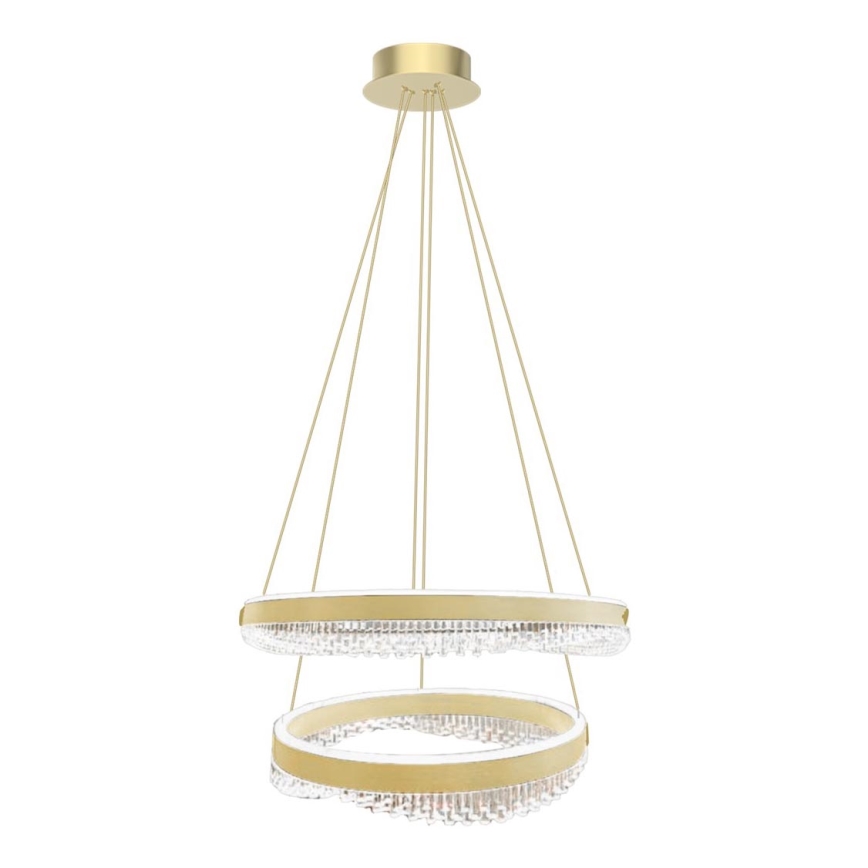 Candeeiro suspenso LED LED/85W/230V diâmetro 60 cm dourado