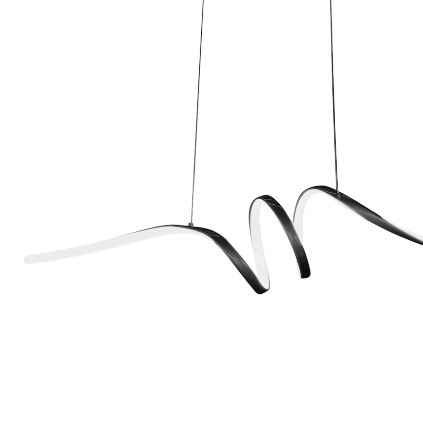 Candeeiro suspenso LED LOOP LED/28W/230V preto