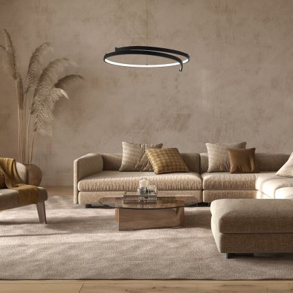 Candeeiro suspenso LED LORENZO LED/35W/230V preto