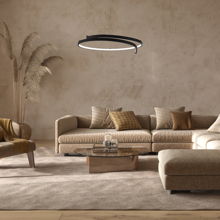 Candeeiro suspenso LED LORENZO LED/35W/230V preto