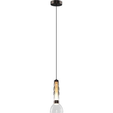Candeeiro suspenso LED LUCCO LED/13W/230V diâmetro 15 cm fumado