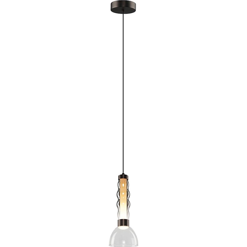 Candeeiro suspenso LED LUCCO LED/13W/230V diâmetro 15 cm fumado