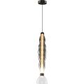 Candeeiro suspenso LED LUCCO LED/18W/230V diâmetro 15 cm fumado
