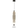 Candeeiro suspenso LED LUCCO LED/18W/230V diâmetro 15 cm fumado