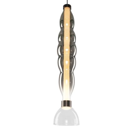 Candeeiro suspenso LED LUCCO LED/18W/230V diâmetro 15 cm fumado