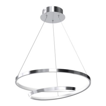 Candeeiro suspenso LED LUCERO LED/48W/230V cromado brilhante