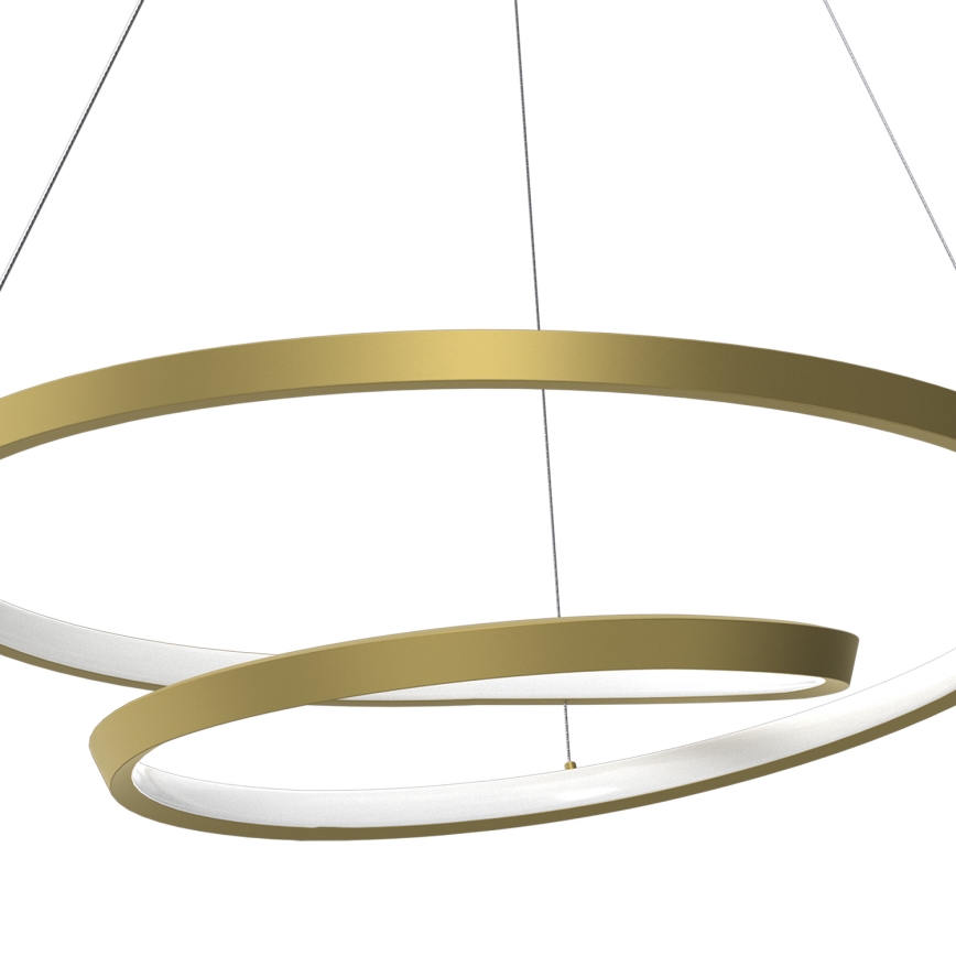 Candeeiro suspenso LED LUCERO LED/48W/230V dourado