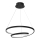 Candeeiro suspenso LED LUCERO LED/48W/230V preto
