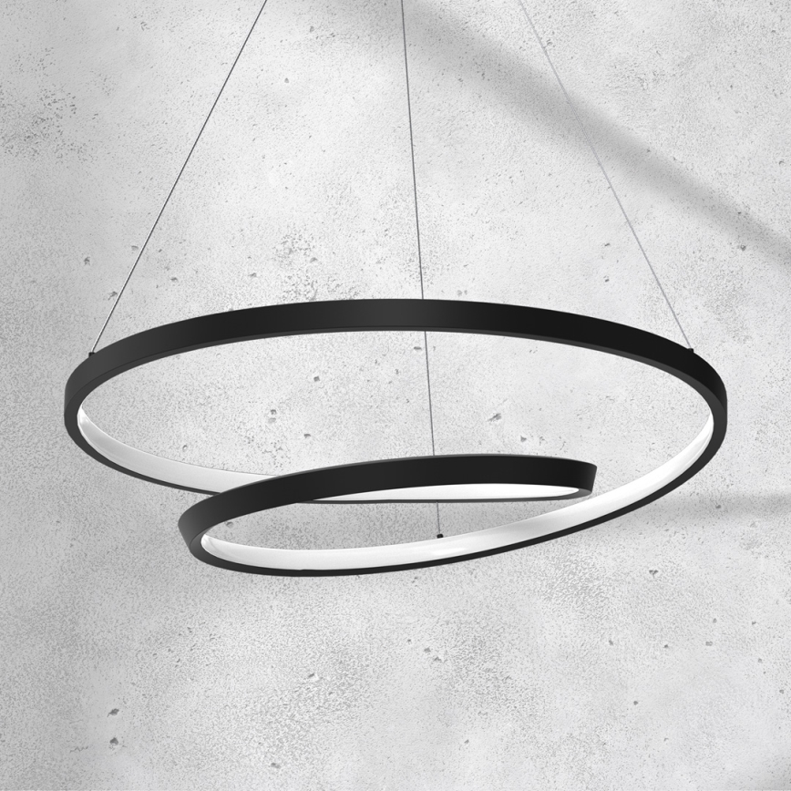 Candeeiro suspenso LED LUCERO LED/48W/230V preto