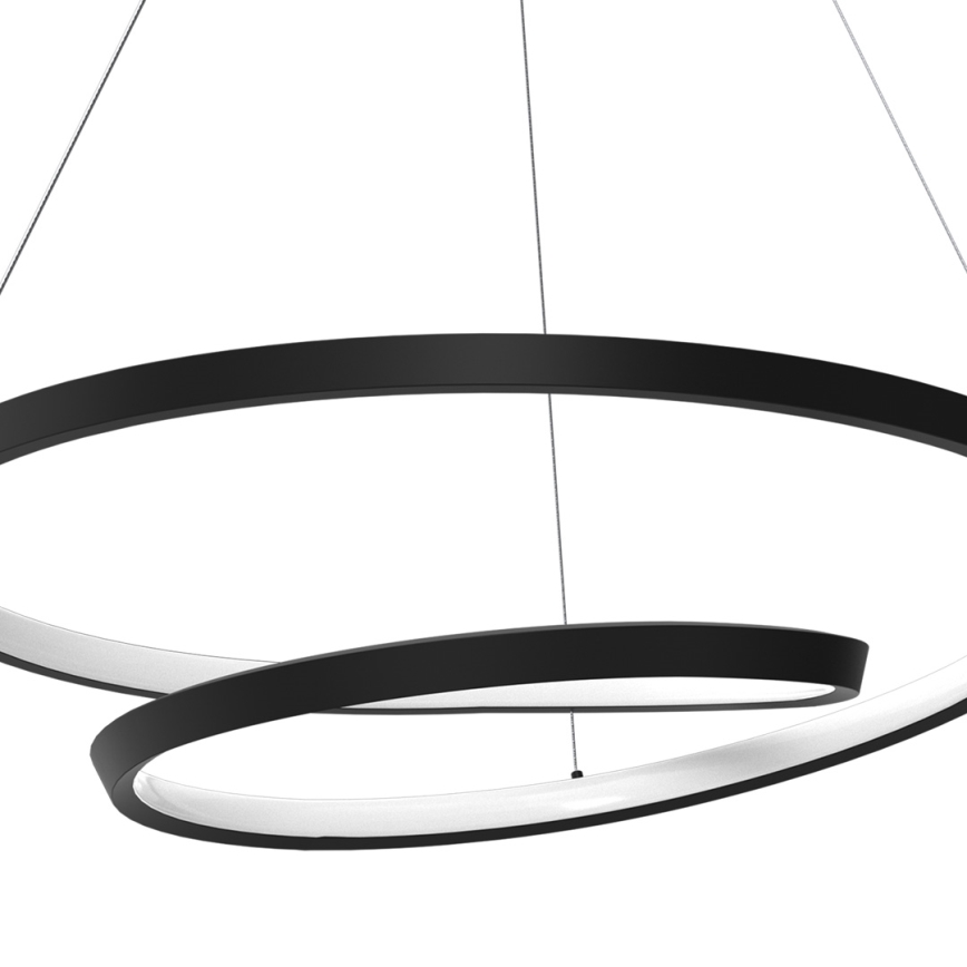 Candeeiro suspenso LED LUCERO LED/48W/230V preto