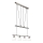 Candeeiro suspenso LED MATTES 4xE14/4W/230V 3000K cromado brilhante