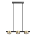 Candeeiro suspenso LED MIRELLA 3xGX53/6W/230V dourado/preto
