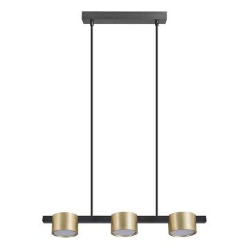 Candeeiro suspenso LED MIRELLA 3xGX53/6W/230V dourado/preto