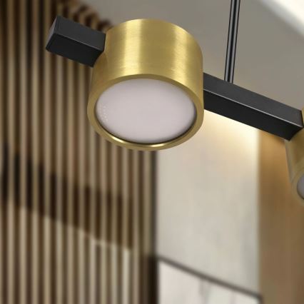 Candeeiro suspenso LED MIRELLA 3xGX53/6W/230V dourado/preto