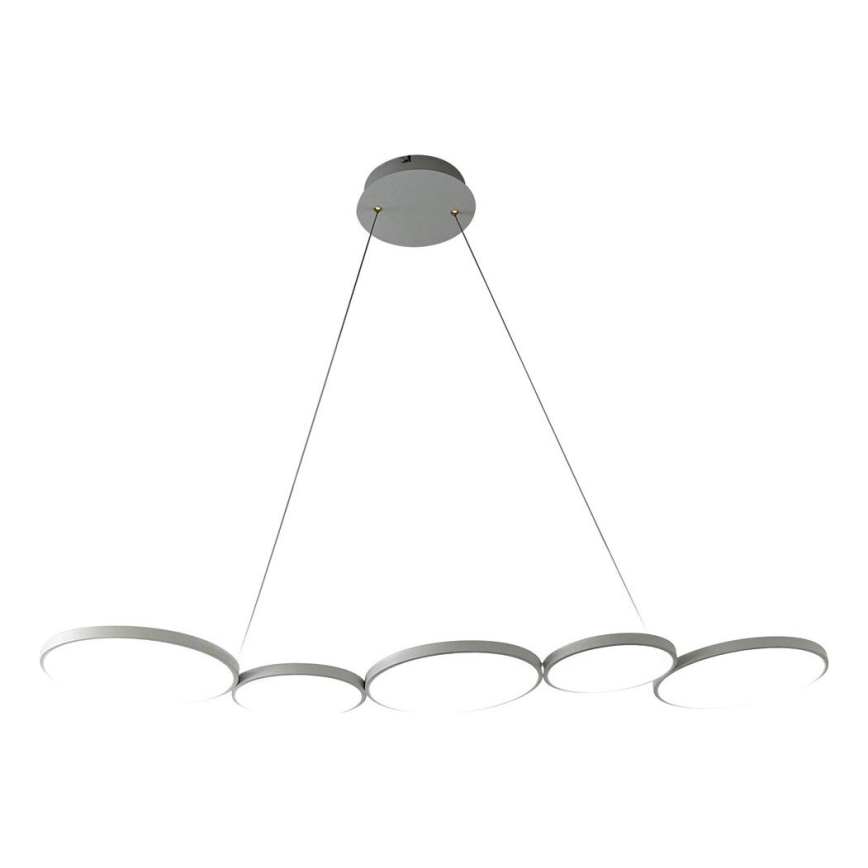 Candeeiro suspenso LED OLYMPIA 5xLED/10W/230V cinzento