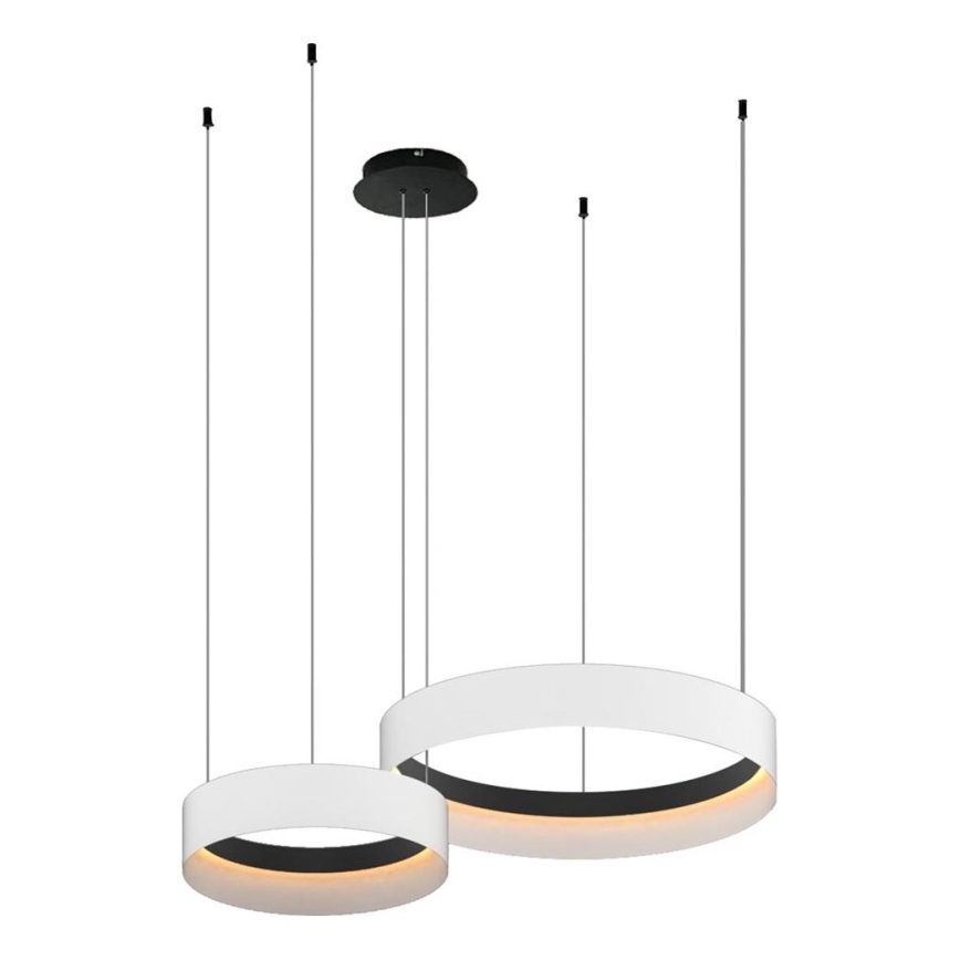 Candeeiro suspenso LED ORBITA LED/72W/230V branco/preto