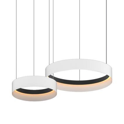 Candeeiro suspenso LED ORBITA LED/72W/230V branco/preto