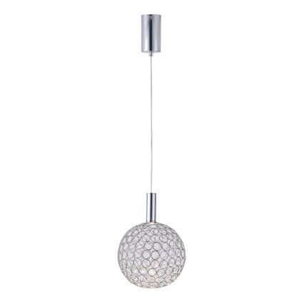 Candeeiro suspenso LED PERFORATO LED/6,3W/230V 3000K cromado brilhante diâmetro 20 cm
