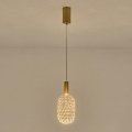 Candeeiro suspenso LED PERFORATO LED/6,3W/230V 3000K dourado diâmetro 13 cm