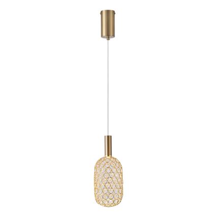 Candeeiro suspenso LED PERFORATO LED/6,3W/230V 3000K dourado diâmetro 13 cm