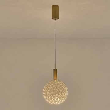 Candeeiro suspenso LED PERFORATO LED/6,3W/230V 3000K dourado diâmetro 20 cm