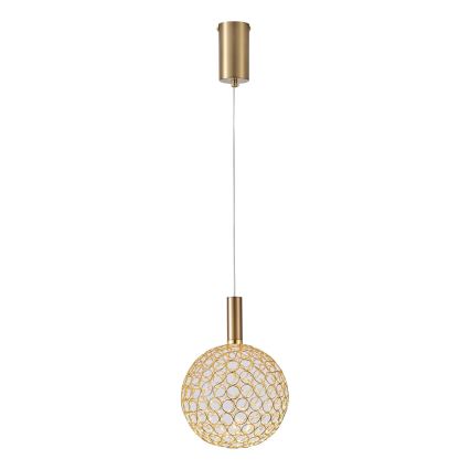 Candeeiro suspenso LED PERFORATO LED/6,3W/230V 3000K dourado diâmetro 20 cm