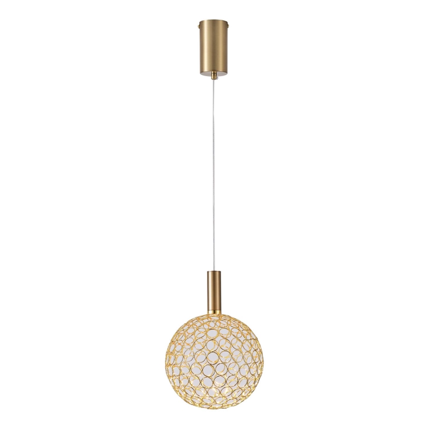 Candeeiro suspenso LED PERFORATO LED/6,3W/230V 3000K dourado diâmetro 20 cm
