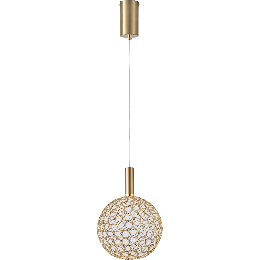 Candeeiro suspenso LED PERFORATO LED/6,3W/230V 3000K dourado diâmetro 20 cm