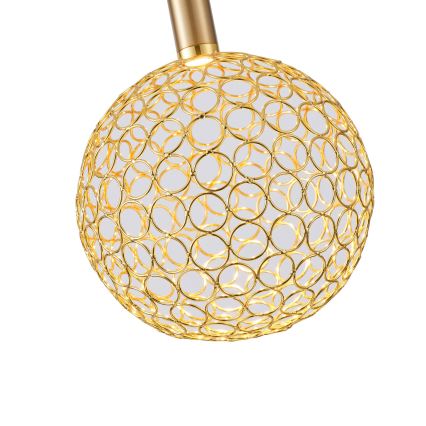 Candeeiro suspenso LED PERFORATO LED/6,3W/230V 3000K dourado diâmetro 20 cm