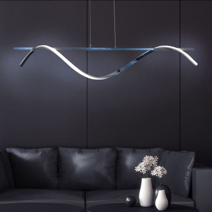 Candeeiro suspenso LED RUMBA LED/23W/230V 4000K cromado brilhante