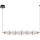 Candeeiro suspenso LED SANSA LED/11W/230V dourado/transparente