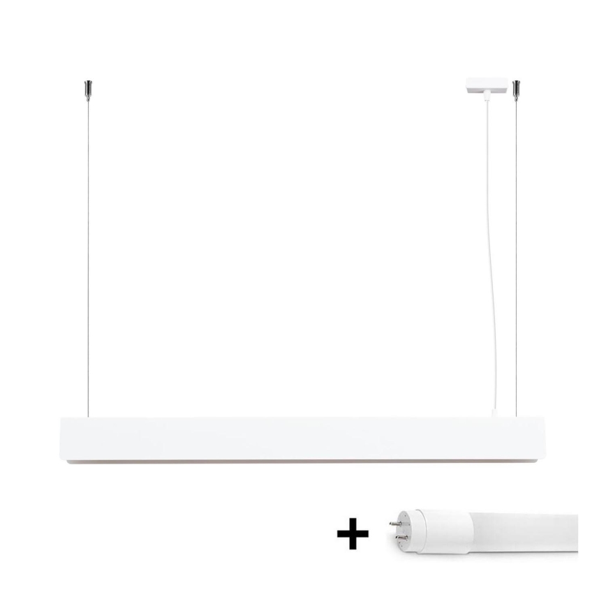 Candeeiro suspenso LED SPARK 1xG13/8,5W/230V branco