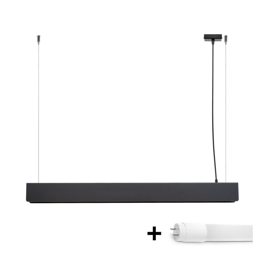 Candeeiro suspenso LED SPARK 1xG13/8,5W/230V preto