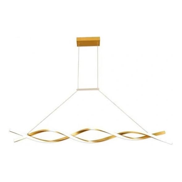 Candeeiro suspenso LED TWIST LED/37W/230V 4000K 120 cm dourado